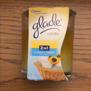 Glade Candle 2 in 1 Sunny Days and Clean Linen